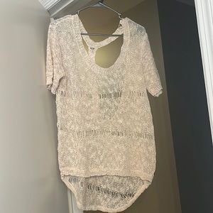 Open back knit sweater!